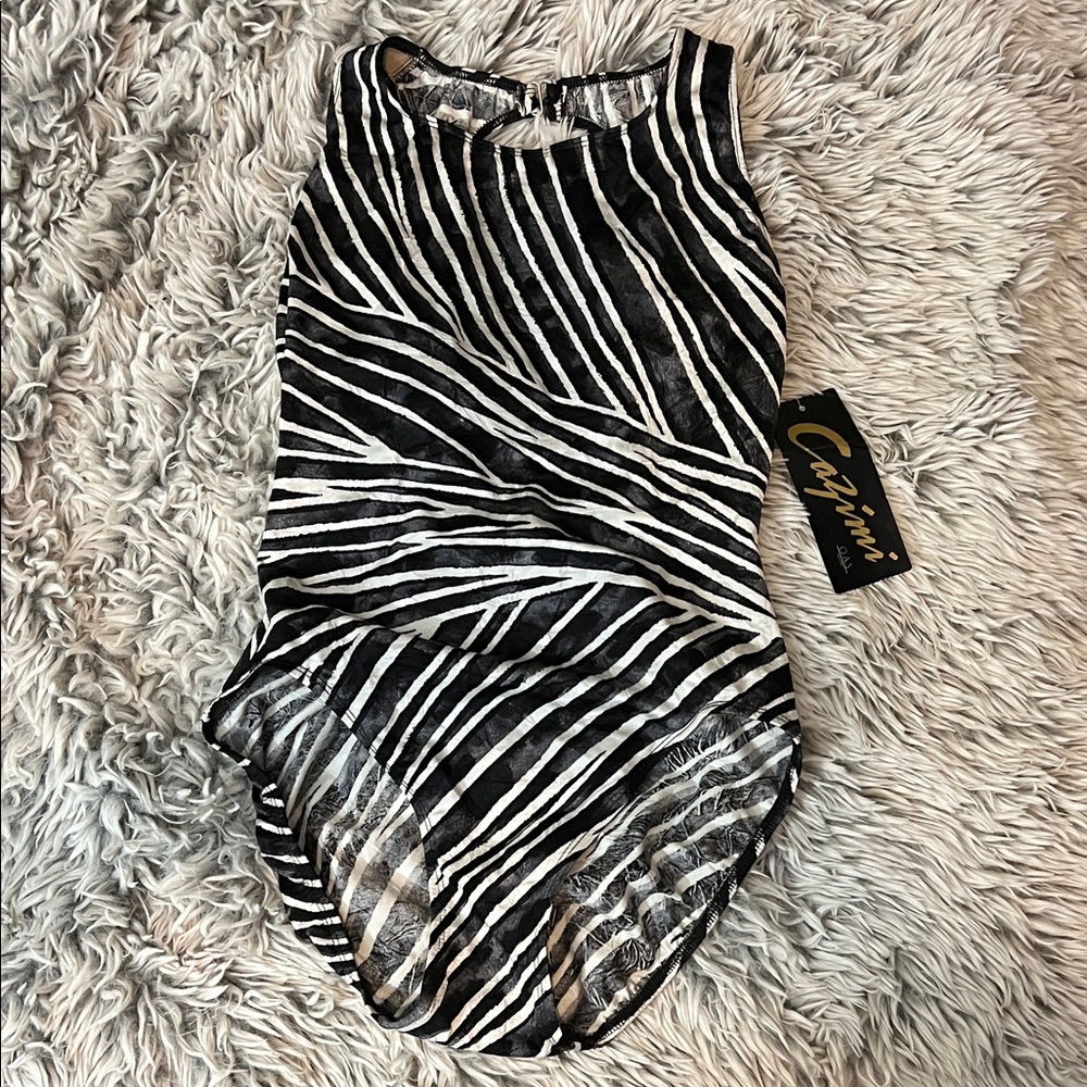 NWT Black and White Zebra Print Women's Top